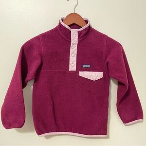 Patagonia Girls Synchilla Fleece Pullover size XS 5-6
